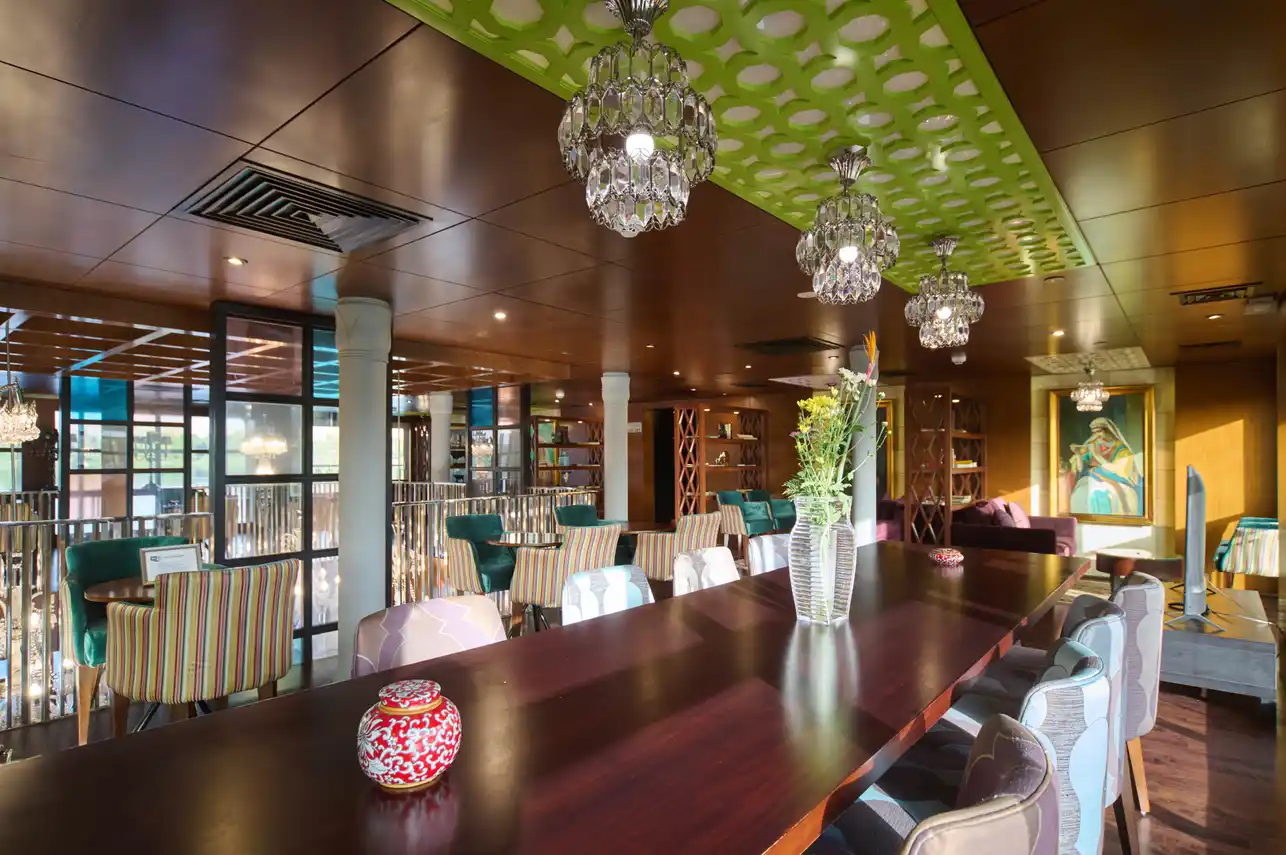 Lounge aboard the M.S. Mayflower Nile Cruise Nile cruise